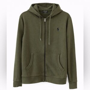 POLO RALPH LAUREN - Men's Zip-Up Hoodie in Olive
